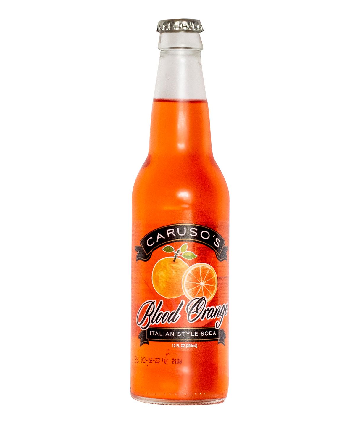 Caruso's Blood Orange, 12oz Glass Bottle