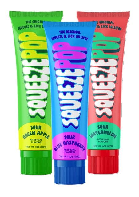 Squeeze Pop Assorted Flavors, 4oz Tube