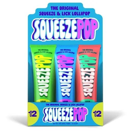 Squeeze Pop Assorted Flavors, 4oz Tube