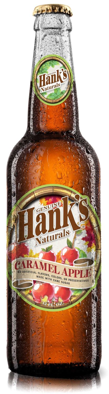 Hank's Naturals Caramel Apple Soda, Glass Bottles