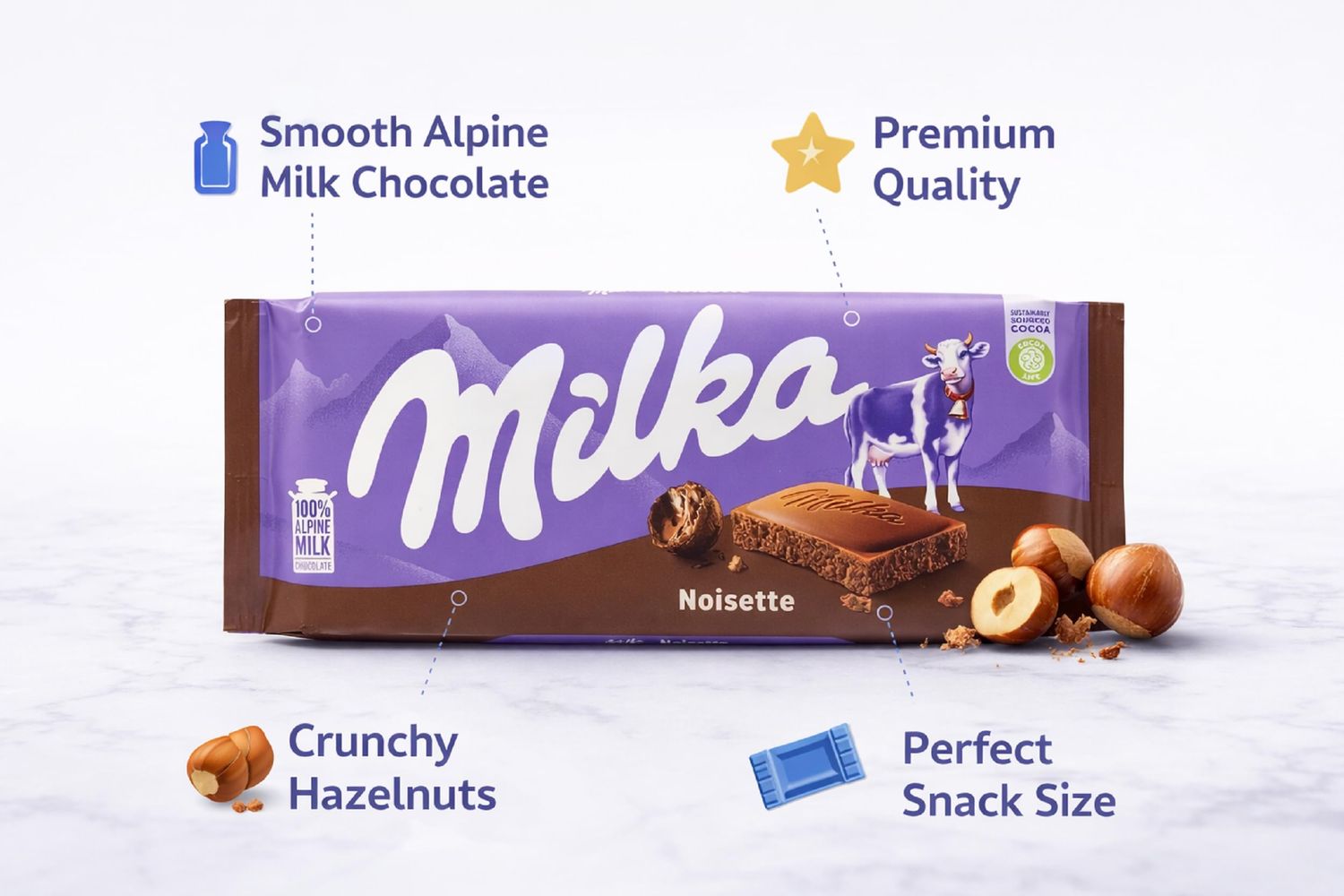 Milka Noisette, 100g