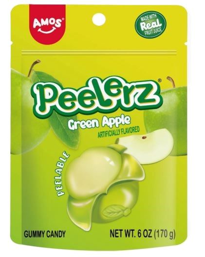 Amos Gummy Peelerz Green Apple 6oz