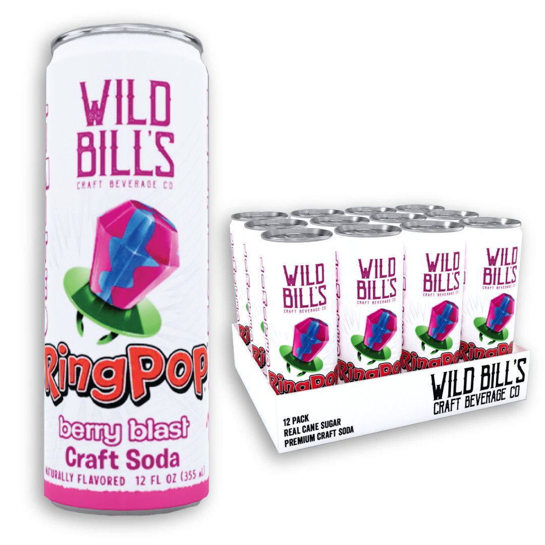 Wild Bill's Ring Pop, Berry Blast, 12oz Cans
