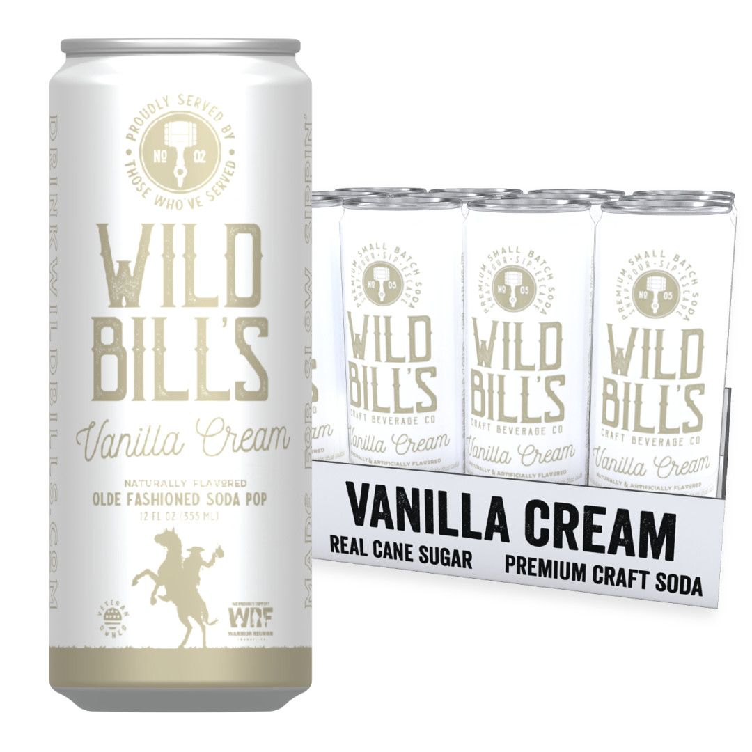 Wild Bill's Vanilla Cream, 12oz Cans