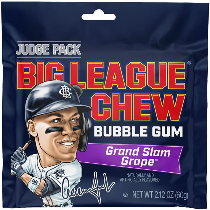 Big League Chew Aaron Judge Grand Slam Grape
