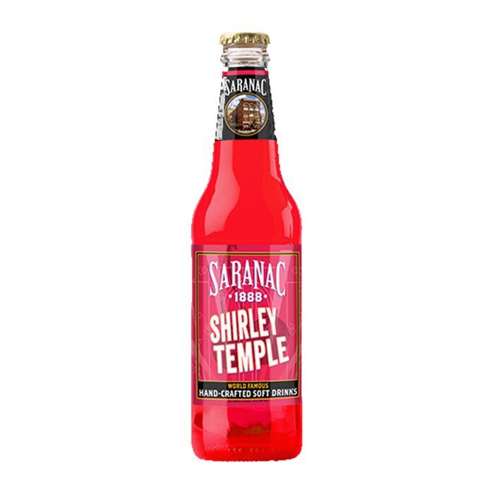 Saranac Shirley Temple Soda, 12oz Glass Bottle