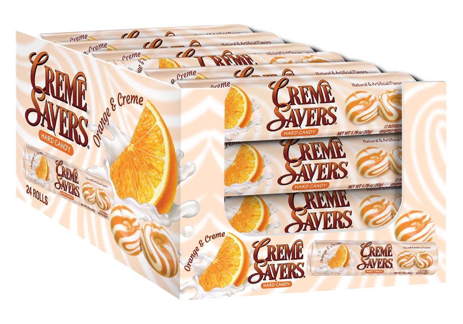 Creme Saver Orange &amp; Cream Candy 1.76oz