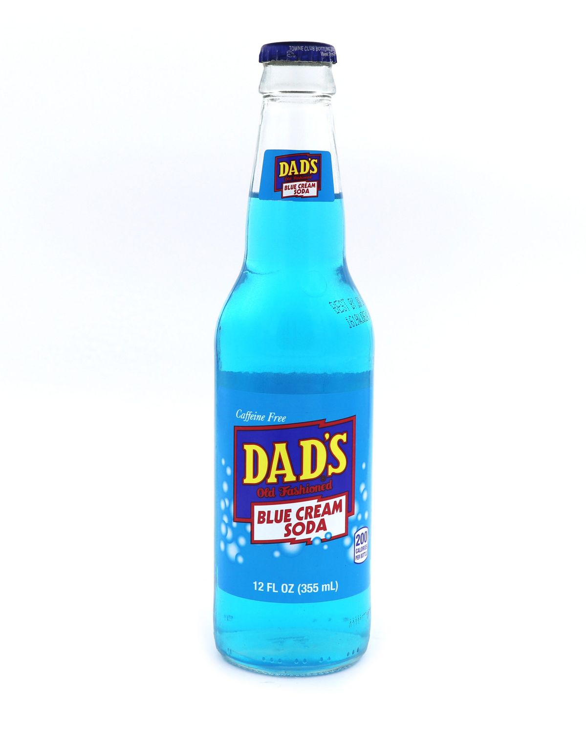 Dad's Blue Cream Soda, 12oz Glass Bottle