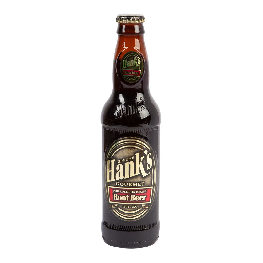 Hank's Root Beer Soda, 12oz Glass Bottle
