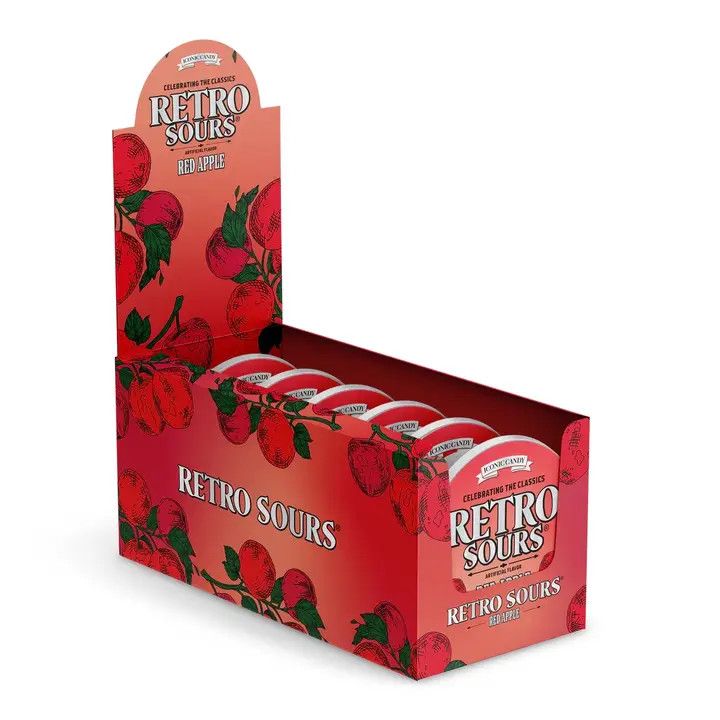 Retro Sours Raspberry, 2.12oz Tin