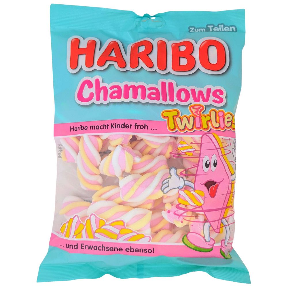 Limited Import Haribo Chamallow Twirlies 200g