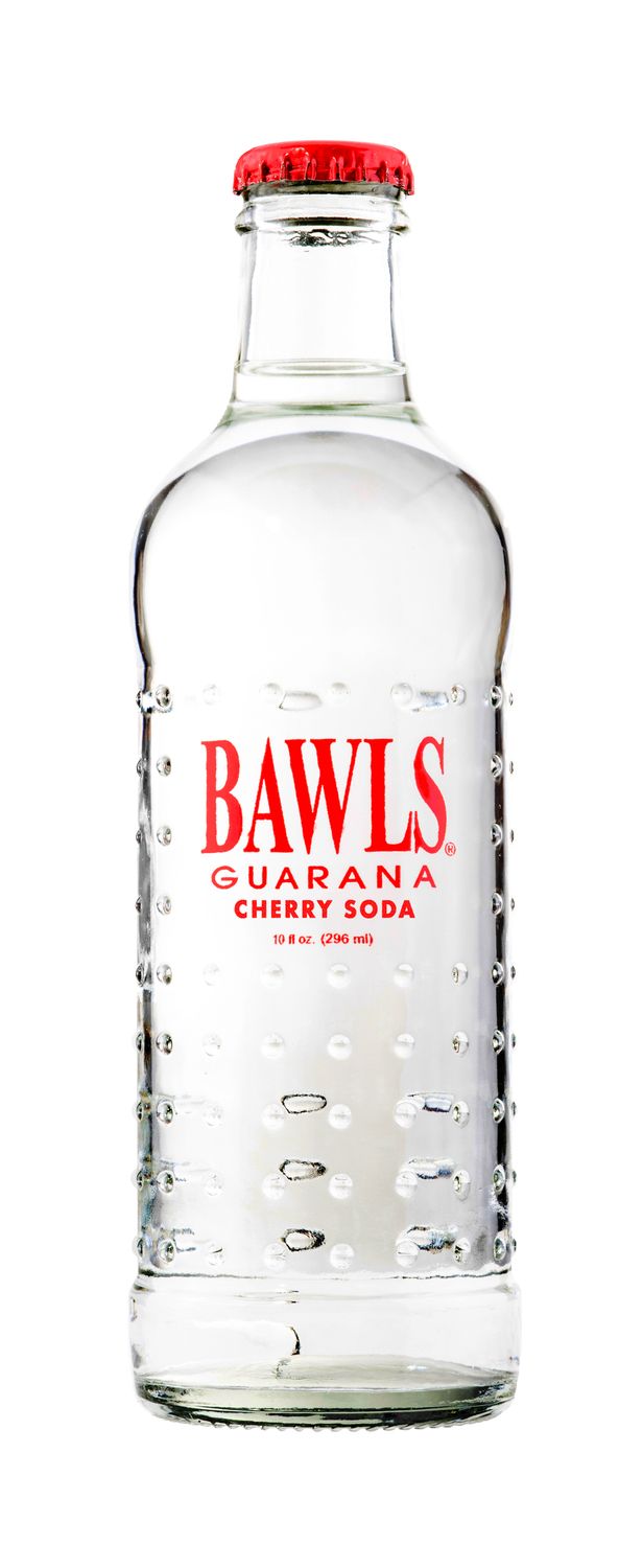 Bawls Soda, Cherry Soda, 10oz Glass Bottle