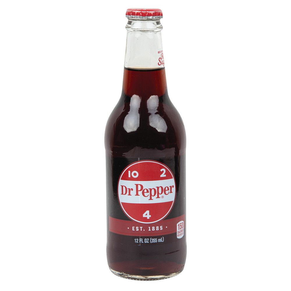 Dr. Pepper 12oz Glass Bottles