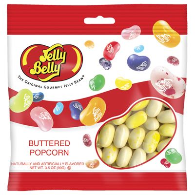 Jelly Belly Buttered Popcorn Jelly Beans Peg Bags