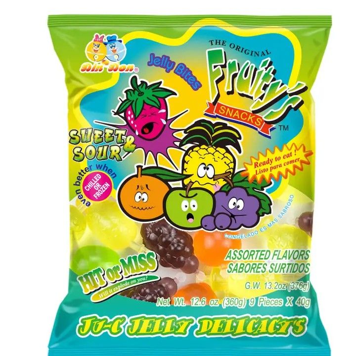 Limited Import Fruity's Ju-C Jellies Sweet/Sour 12.6oz