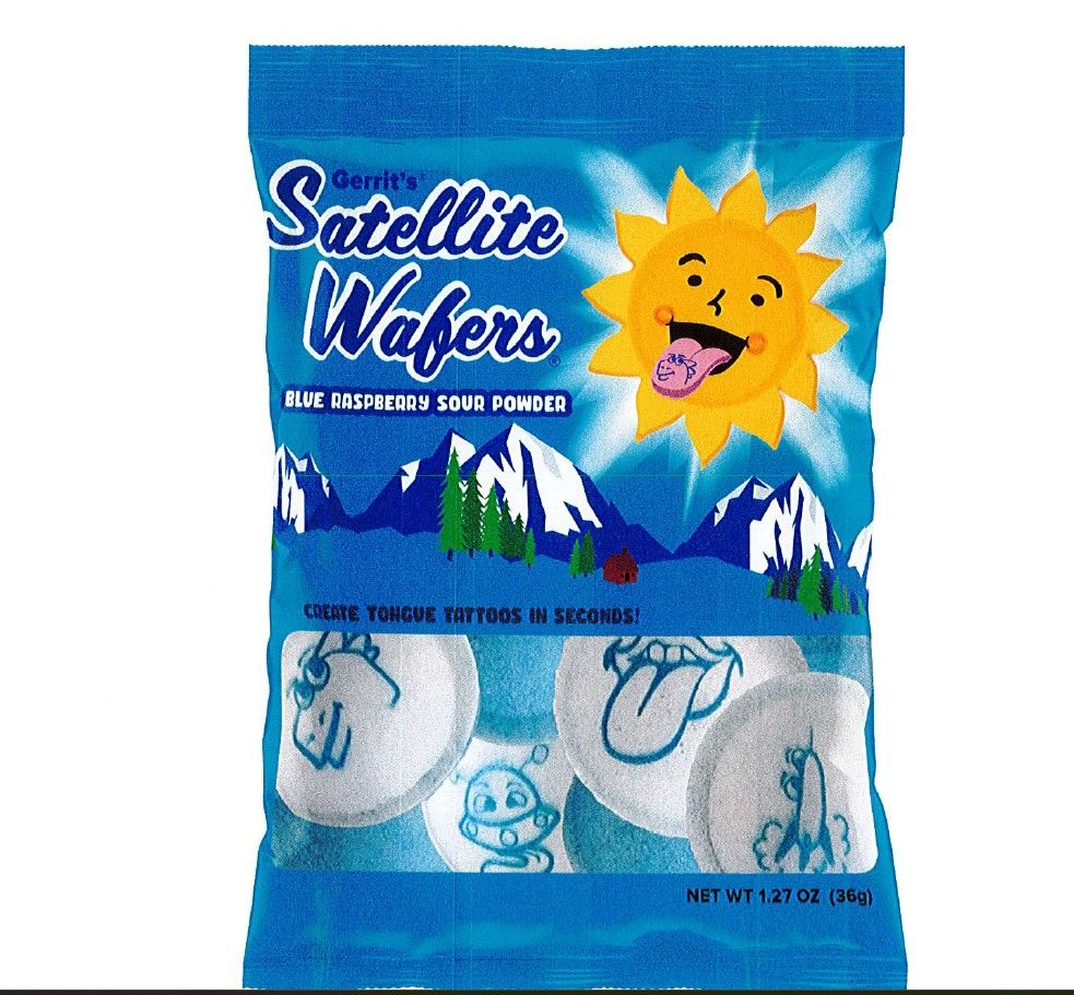 Blue Raspberry Sour Satellite Wafers 1.27oz