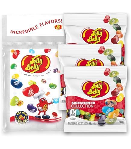 Jelly Belly Signature 10 Collection Jelly Beans, 3.5oz Peg Bag