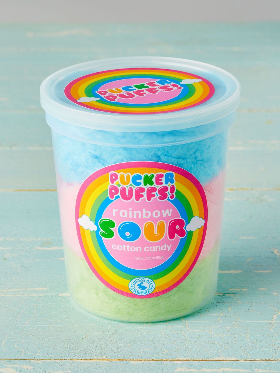 Pucker Puff Rainbow Sour Cotton Candy, 1.75oz