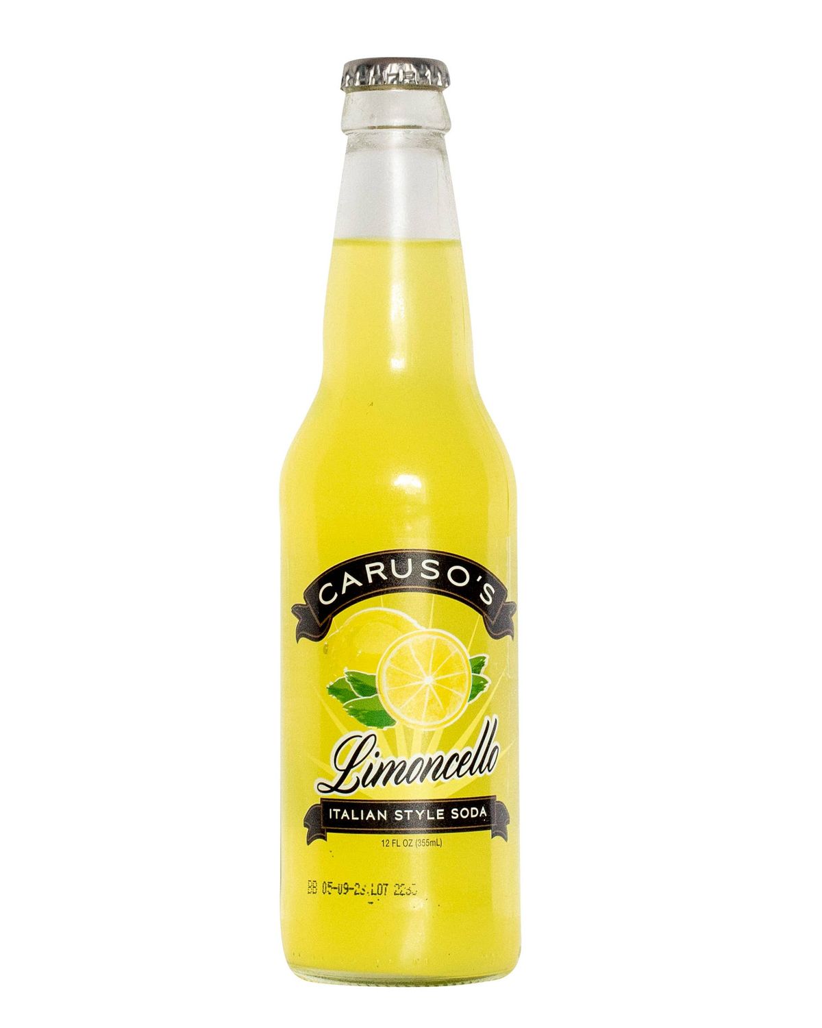 Caruso's Limoncello, 12oz Glass Bottle