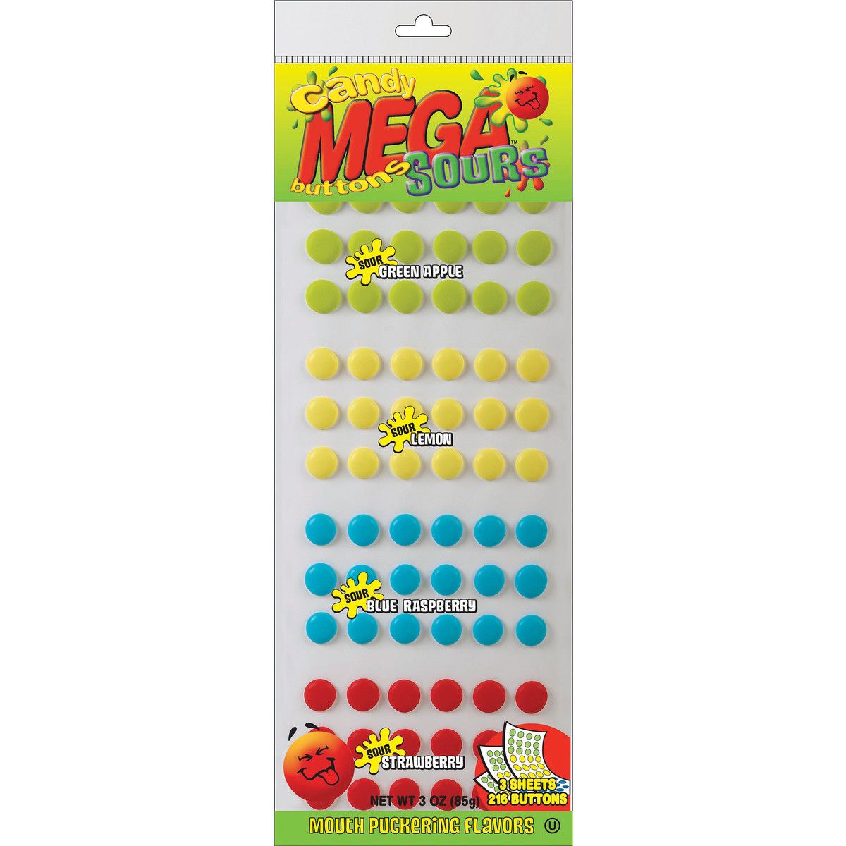MEGA Candy Buttons, Sour