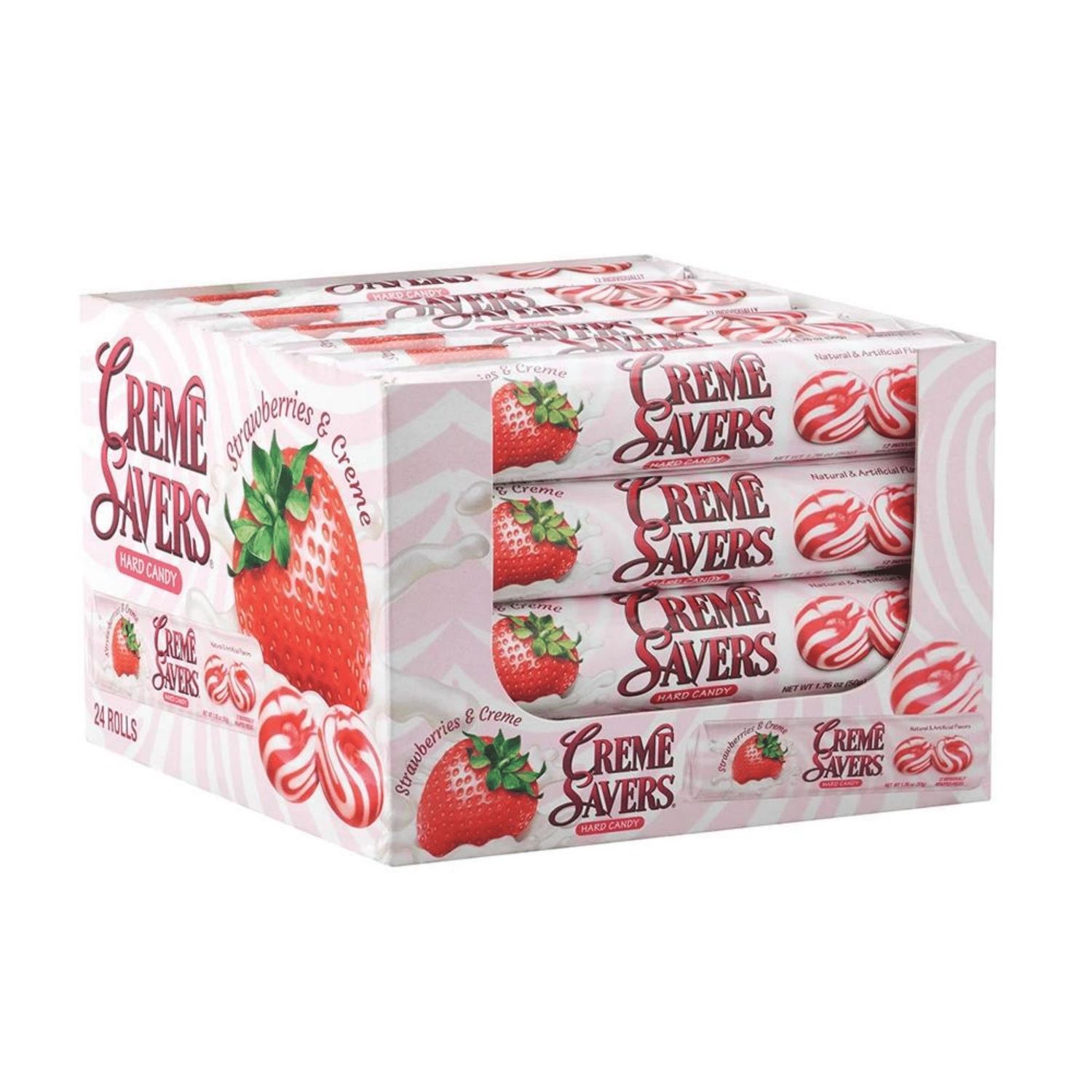 Creme Saver Strawberries &amp; Cream Candy 1.76oz