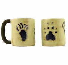 Mara Stoneware Bear/Wolf Paws Mug
