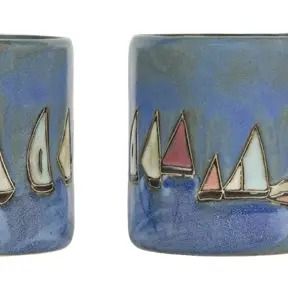 Mara Stoneware Sail Boats Mug | Galleyware