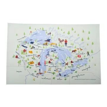 Great Lakes Tea Towel
