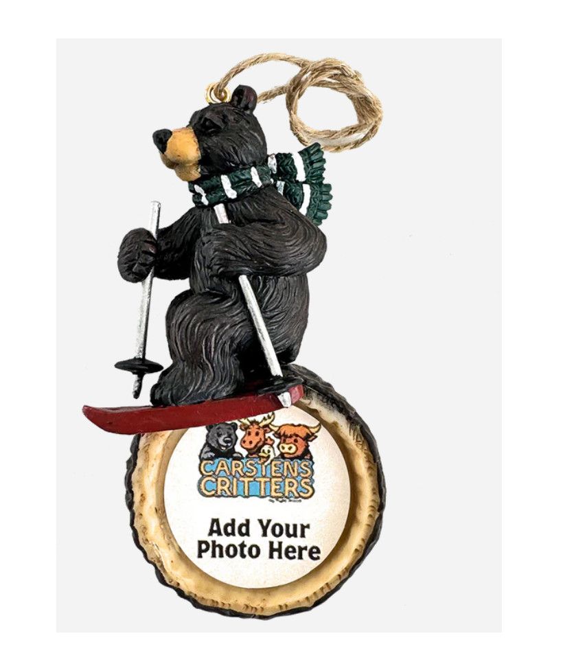 Skier Bear Ornament