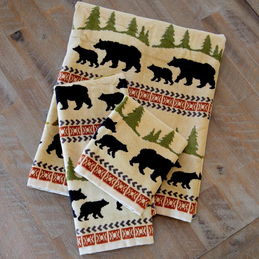 Black Bear Wash Cloth