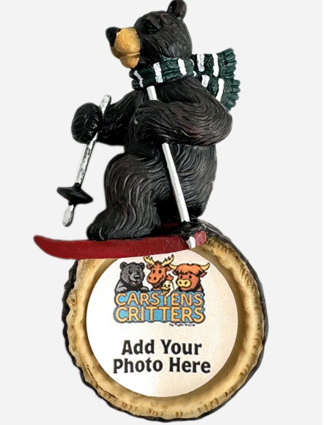 Skier Bear Magnet
