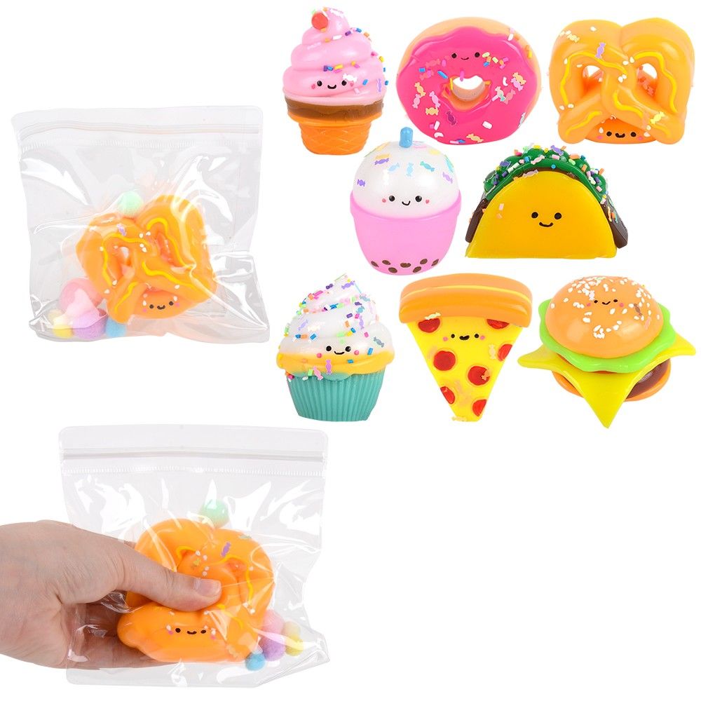 2.5" Sticky Squish Fun Foods