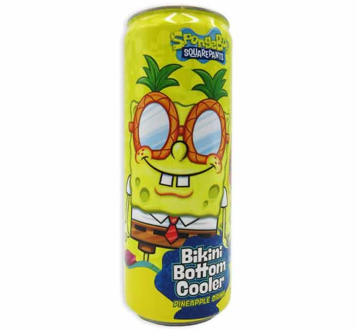 SPONGEBOB BIKINI BOTTOM COOLER PINEAPPLE DRINK CAN