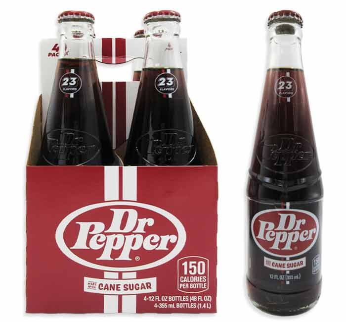 DR PEPPER NOSTALGIC BOTTLE WITH CANE SUGAR