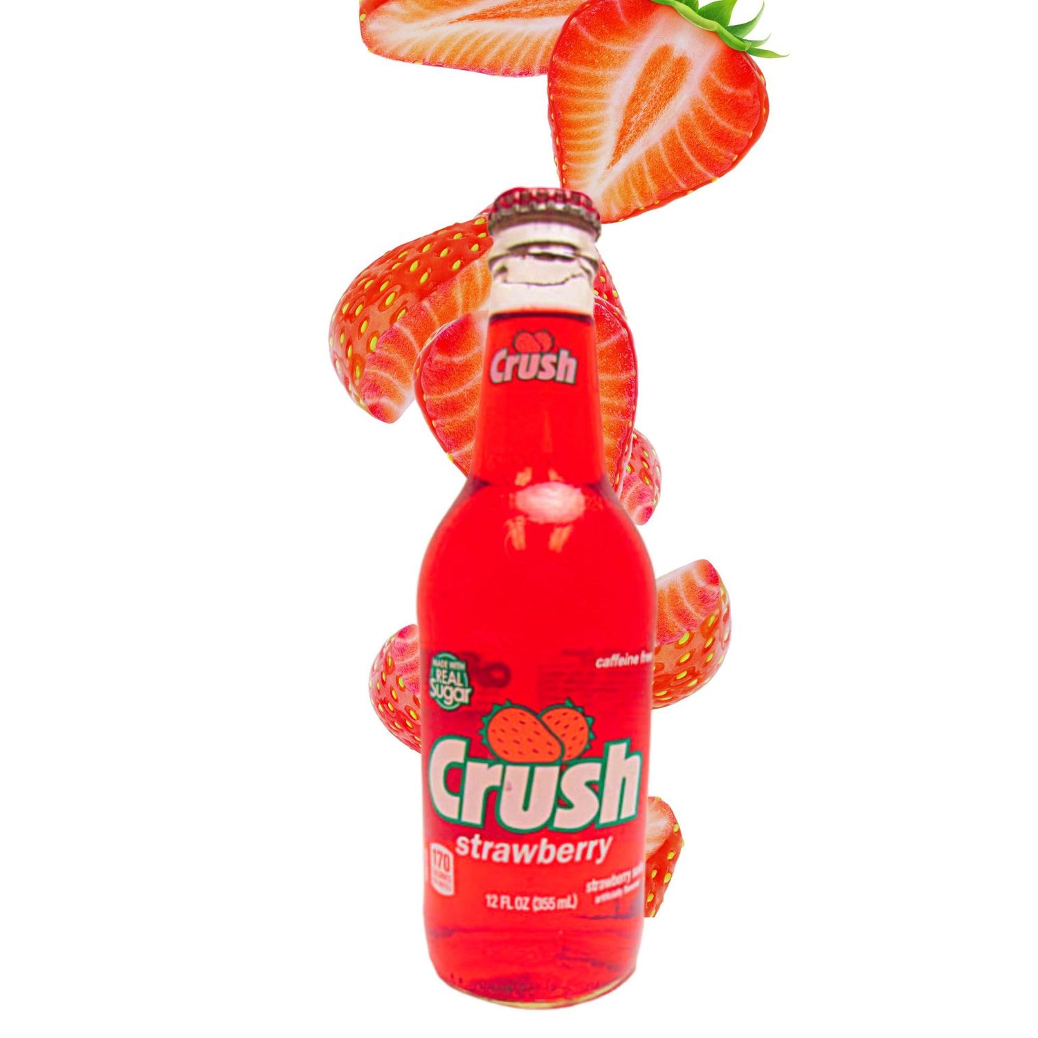CRUSH - STRAWBERRY SODA W/ REAL CANE SUGAR