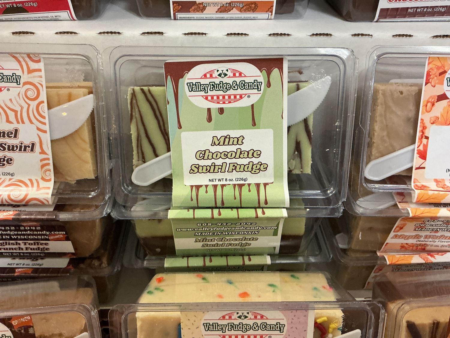 Mint Chocolate Swirl Fudge | Valley Fudge &amp; Candy
