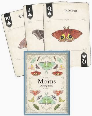 Moths Playing Cards