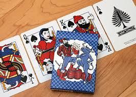 Poker Cards, Paul and Babe "Cheers" Blue Deck