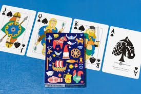 Poker Cards, Nordic Deck - Navy