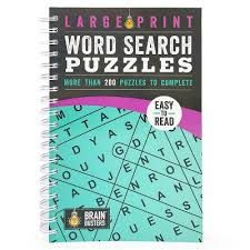 WO240 - Large Print Word Search Puzzles Teal