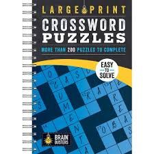 WO240 - Large Print Crossword Puzzles Blue