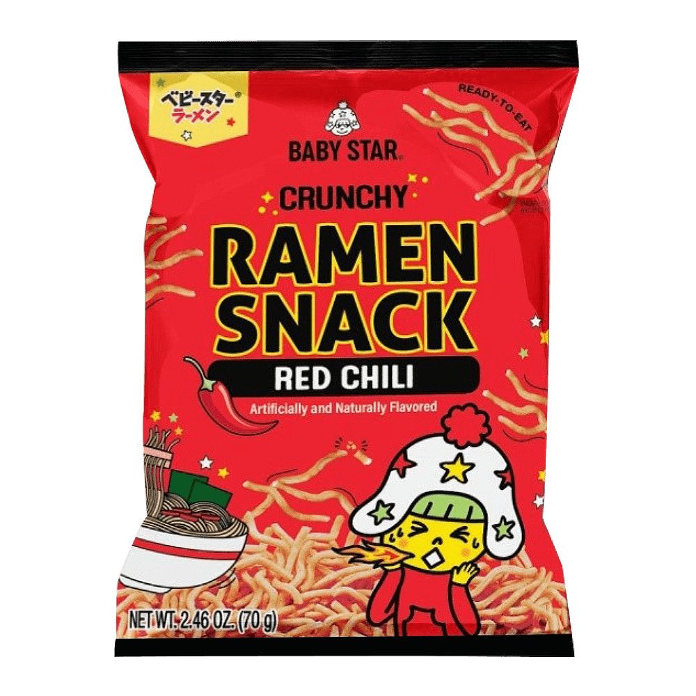 Limited Import Crunchy Ramen Snack Red Chili