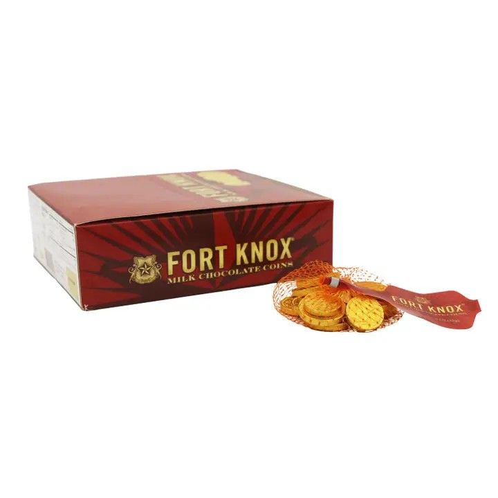 Fort Knox Chocolate Gold Coins 1.5oz Mesh Bag
