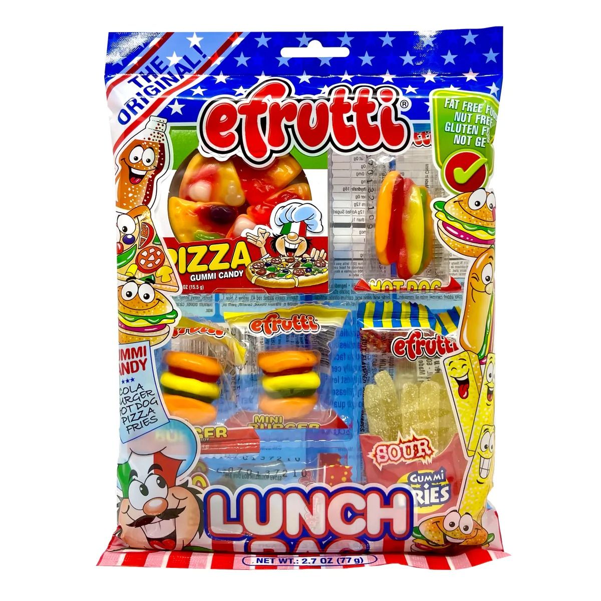 efrutti Gummi Sour Lunch Bag/Tray, 2.7oz