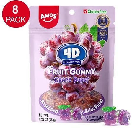 4D Gummy Grape Bursts Bulk