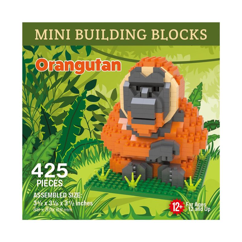 Mini Building Blocks Med Orangutan