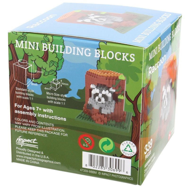 Mini Building Blocks Med Raccoon