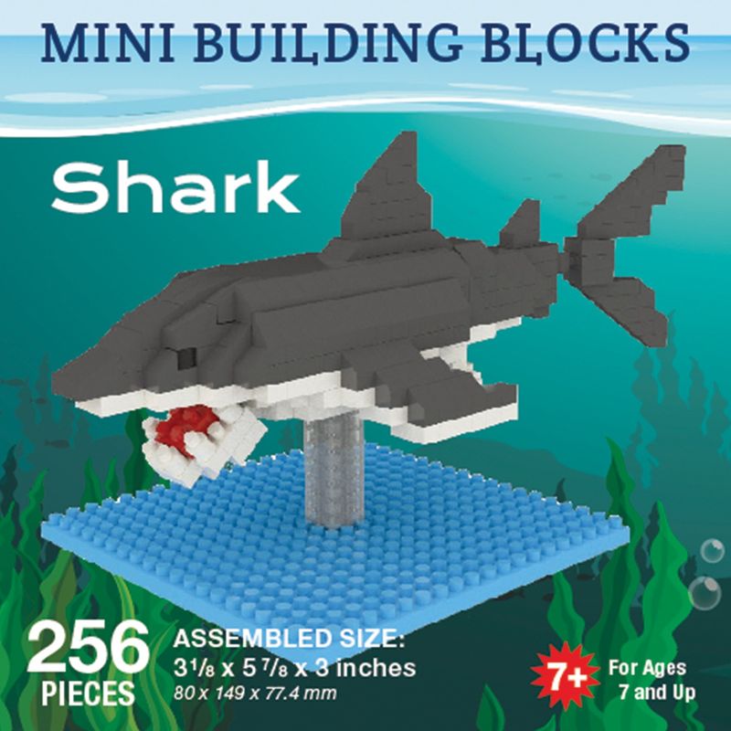 Mini Building Blocks Med Great White Shark