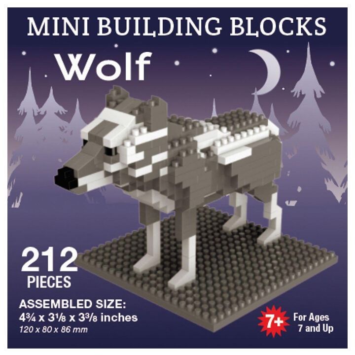 Mini Building Blocks Med Wolf