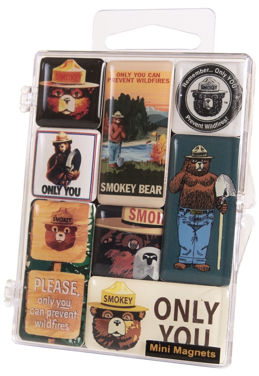 Mini Magnet Pack Smokey Bear Traditional Art